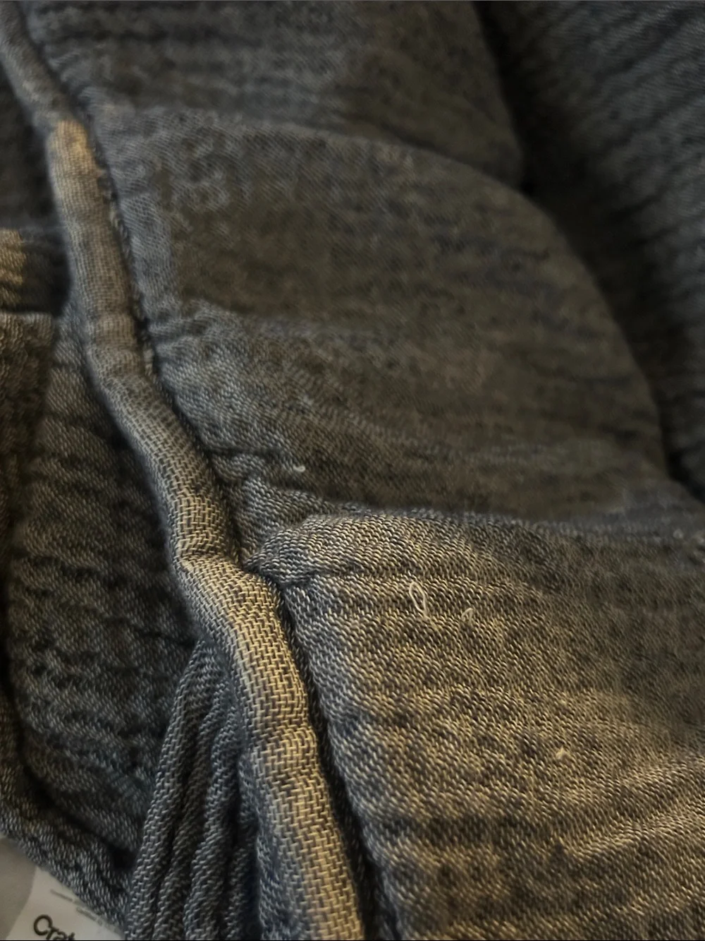 👑 Crate & Barrel Aire organic cotton standard shams Indigo